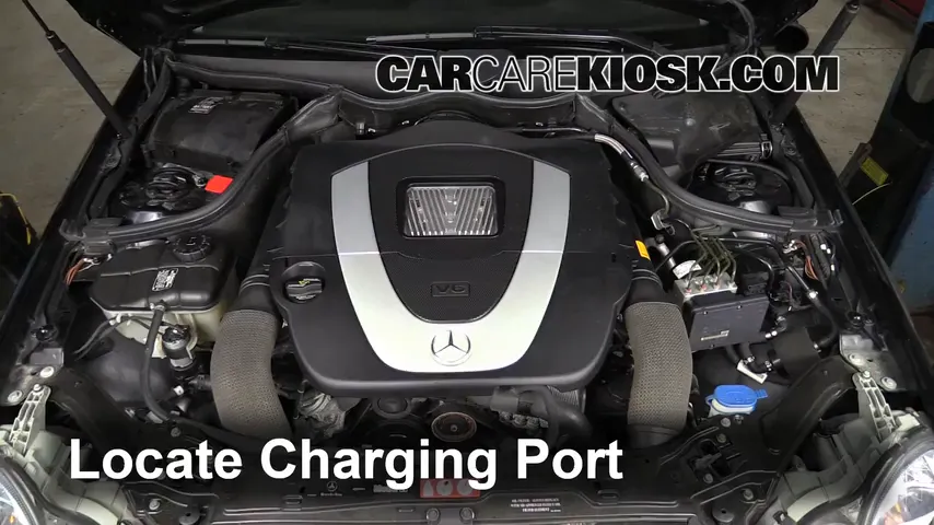 2006 Mercedes-Benz CLK350 3.5L V6 Convertible (2 Door) Air Conditioner Recharge Freon